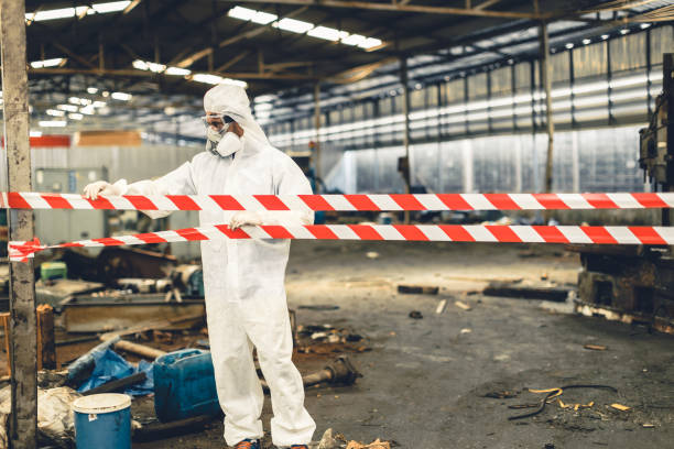 Professional Sewage Cleanup technician working in Newman Lake, WA